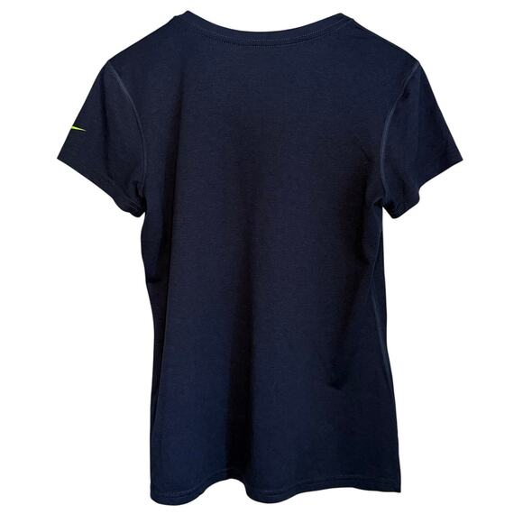 Nike Dri-Fit Seattle Seahawks V-Neck T-Shirt Women’s Medium Blue - Picture 3 of 7